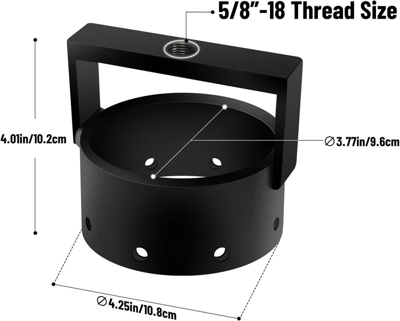 OMMUU 3.7 inch ID UTV CV Axle Shaft Puller Tool ，ATV CV Axle Removal Tool,Side by Side Bearing Puller,SXS Bushing Puller(Does Not Come with Slide Hammer or Rod) - Image 3